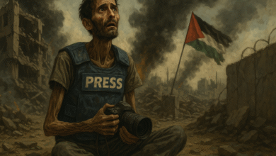 التنويري - موت الصحفيون في غزة جوعاً.. انهيار قواعد القانون الدولي