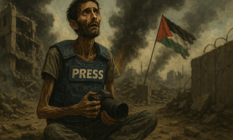 التنويري - موت الصحفيون في غزة جوعاً.. انهيار قواعد القانون الدولي