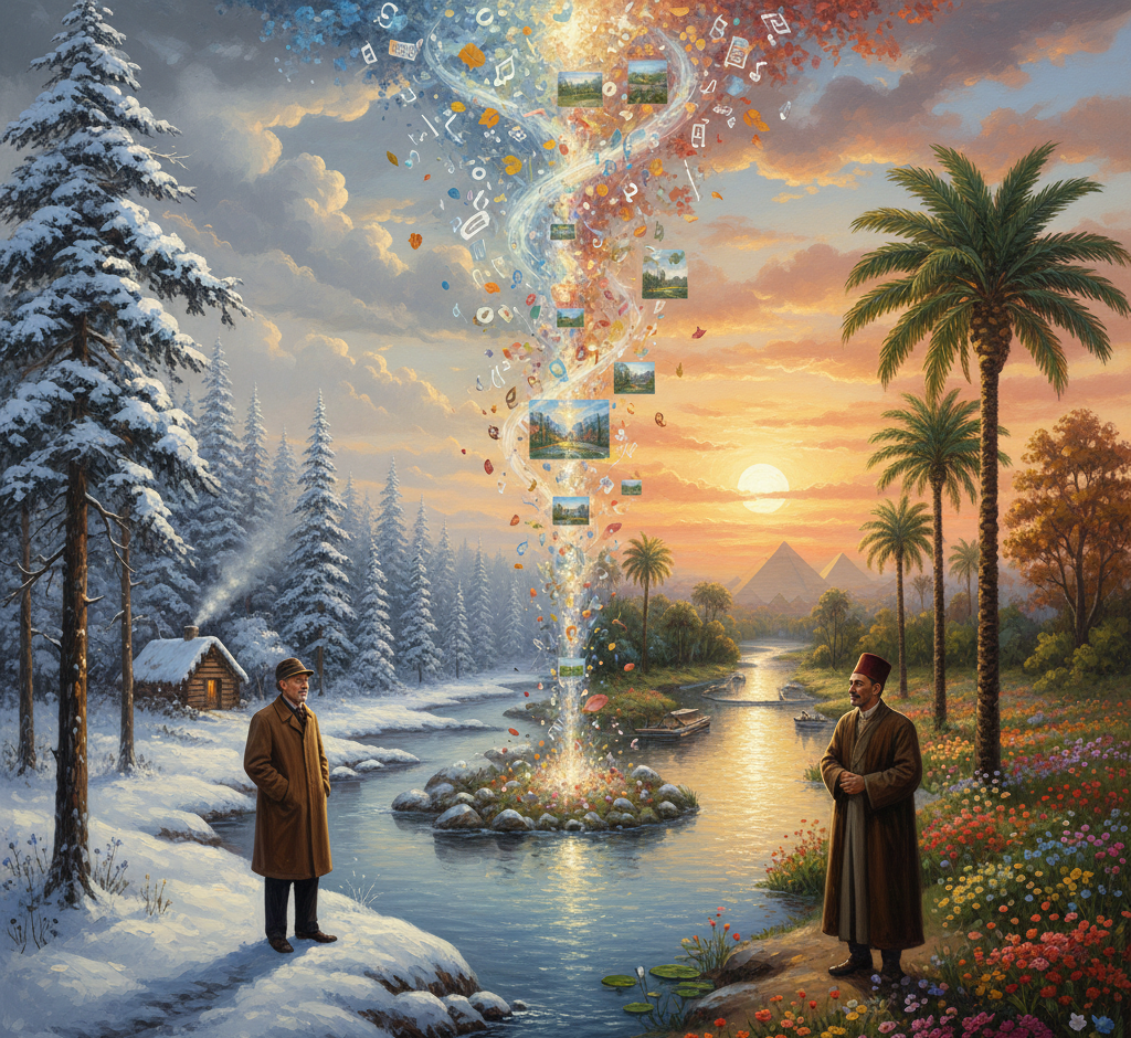 وصف الطبيعة بين أحمد شوقي وروبرت فروست