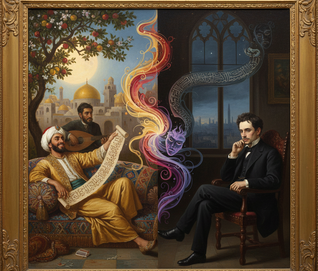 وصف الخمر بين أبي نواس وبودلير