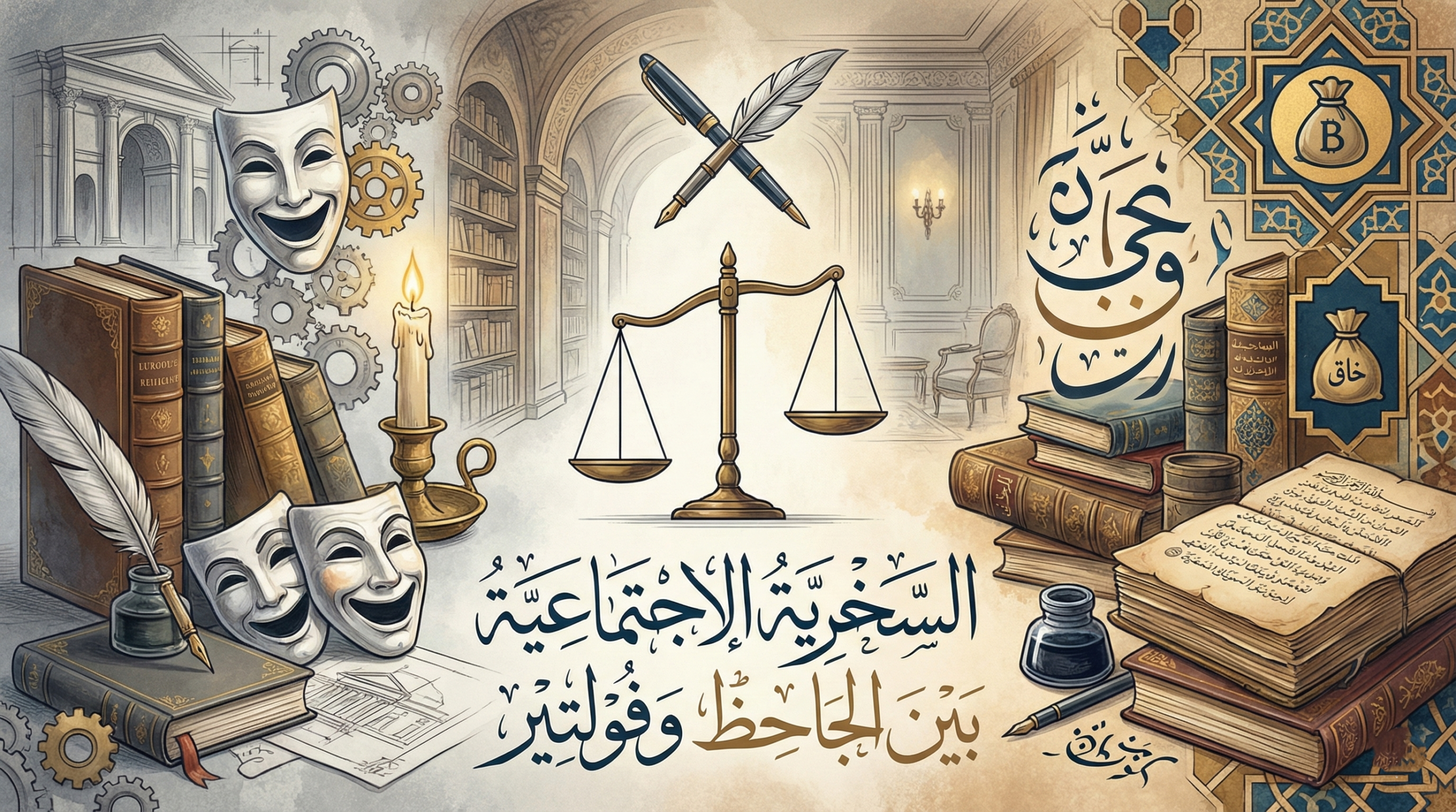 السخرية الاجتماعية بين الجاحظ وفولتير