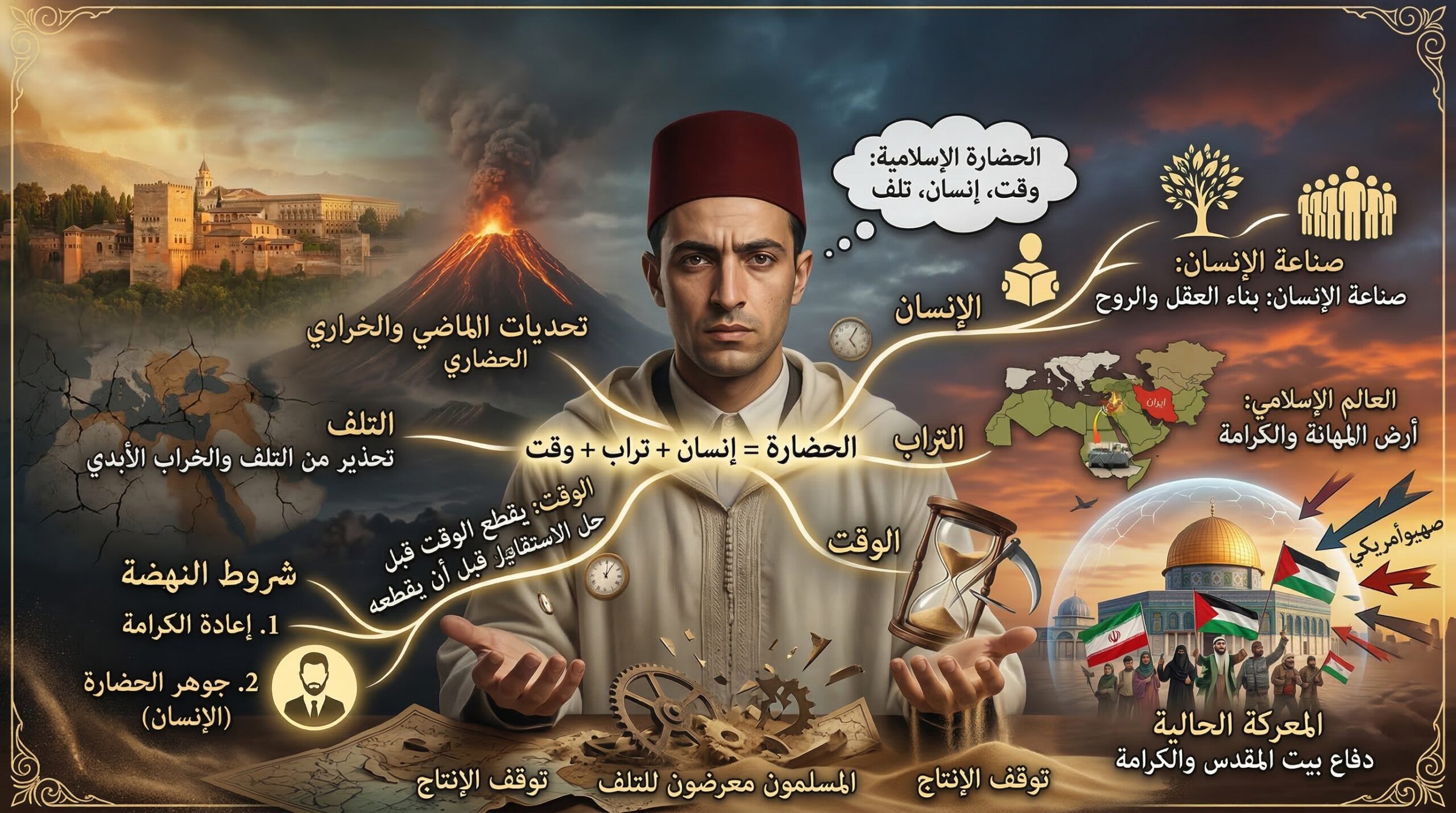 هل تنبّأ مالك بن نبي بما يحدث اليوم لإيران و العالم الإسلامي؟