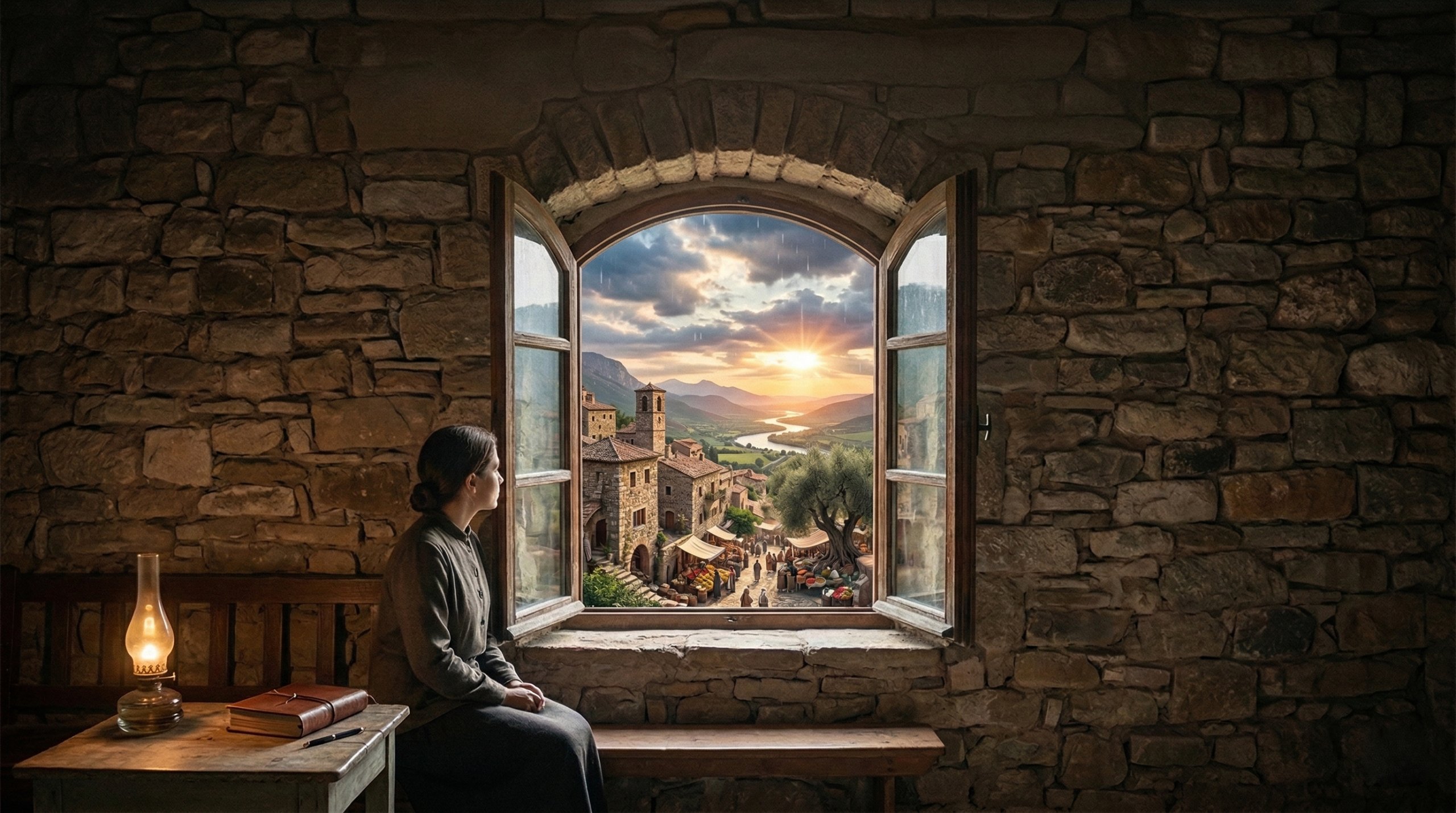  الحجر والنافذة وانكشاف العالم