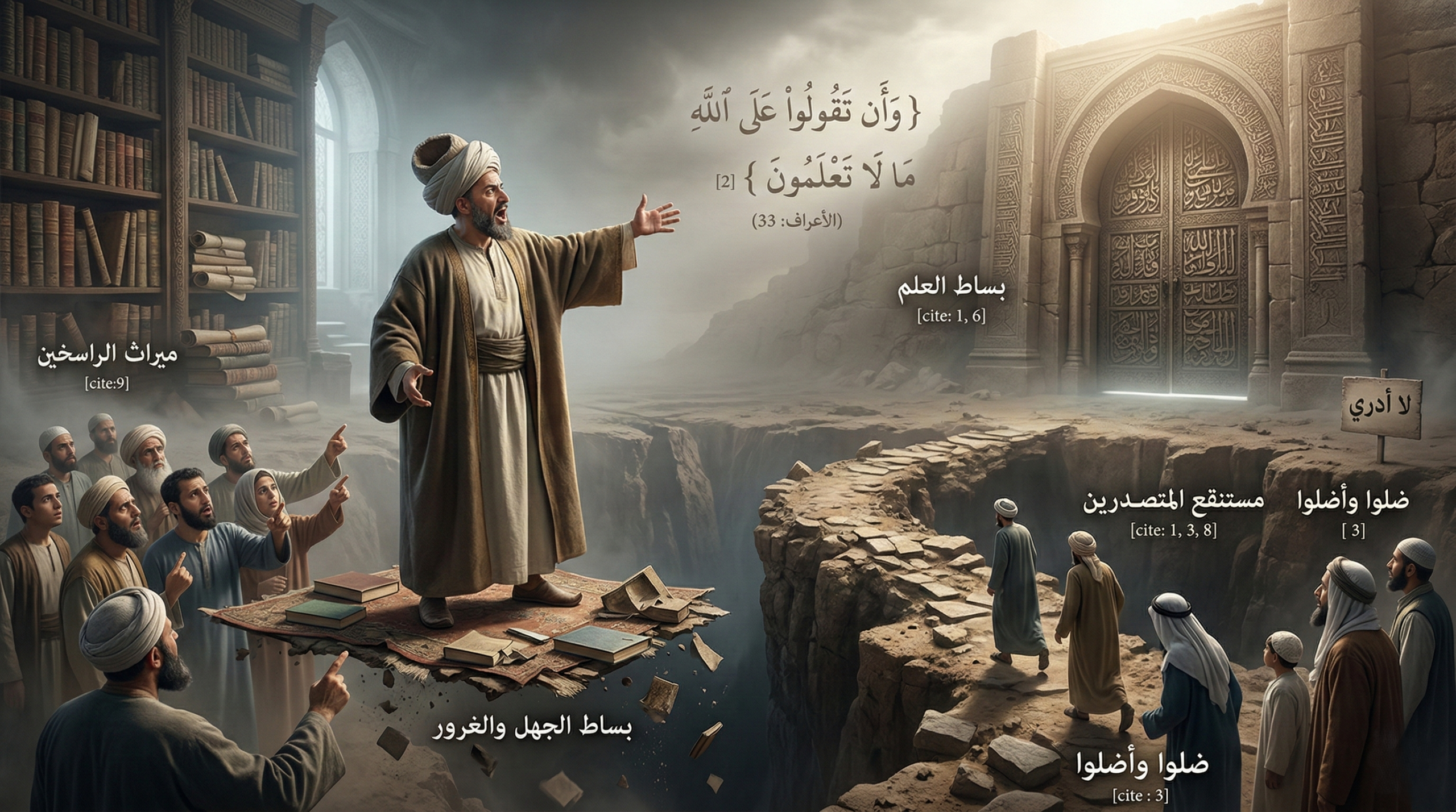 التـــعــالـــم: وهم المعرفة والجرأة على بساط العلم