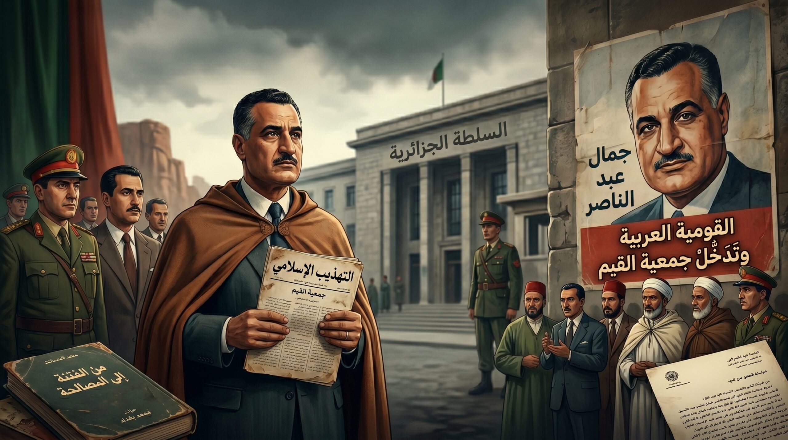 خلفيات صراع جمعية القيم الإسلامية الجزائرية مع السلطة و جمال عبد الناصر