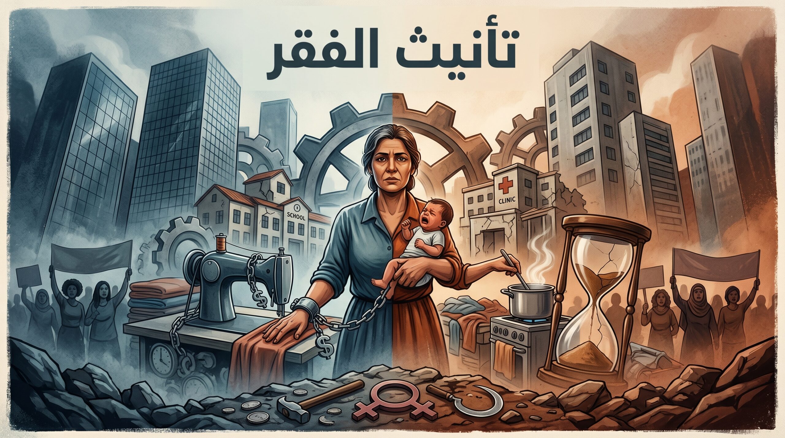 تأنيث الفقر من منظور نسوي اشتراكي 