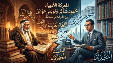 المعركة الأدبية بين محمود شاكر ولويس عوض