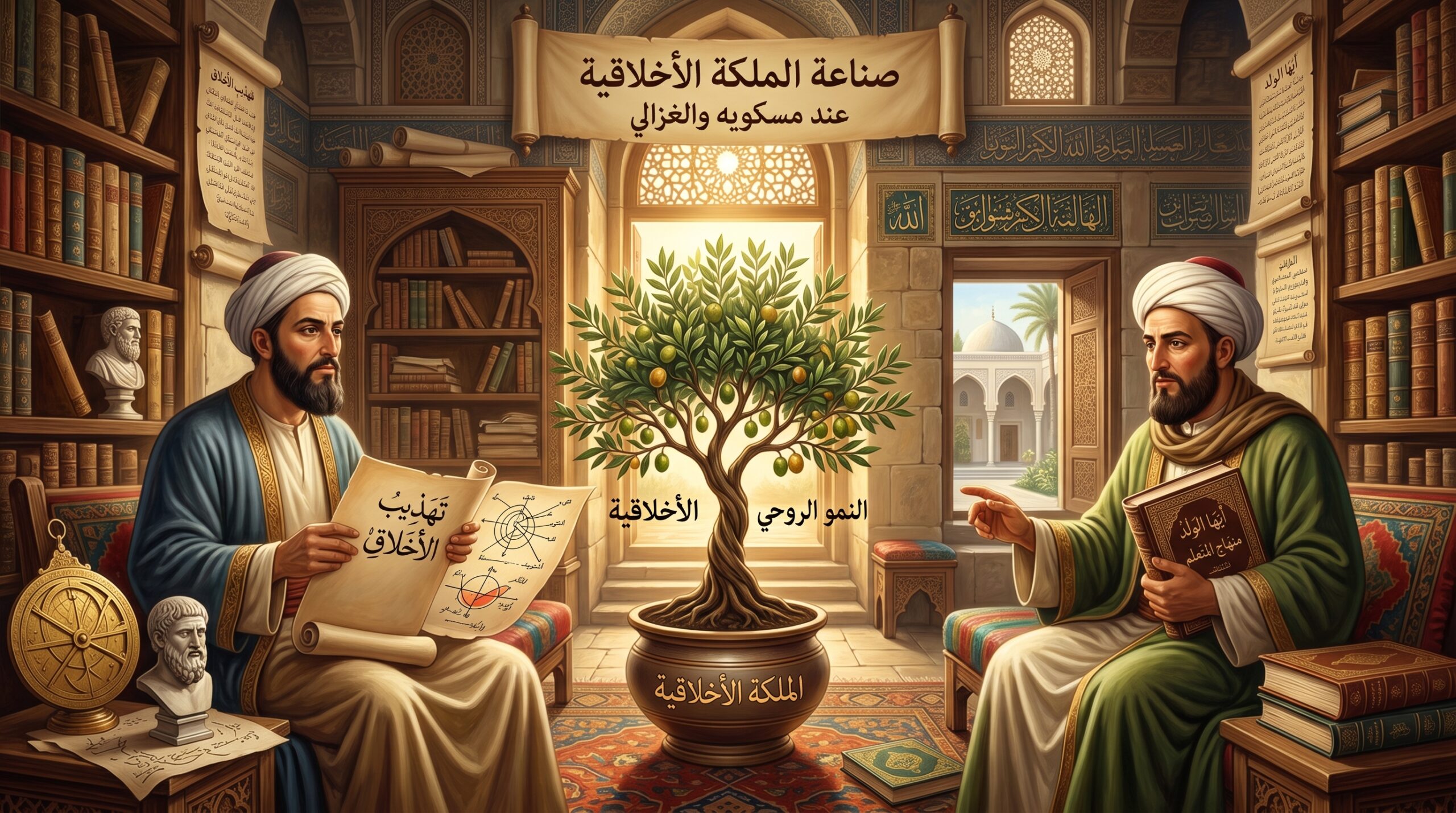 صناعة الملكة الاخلاقية عند مسكويه وأبي حامد الغزالي