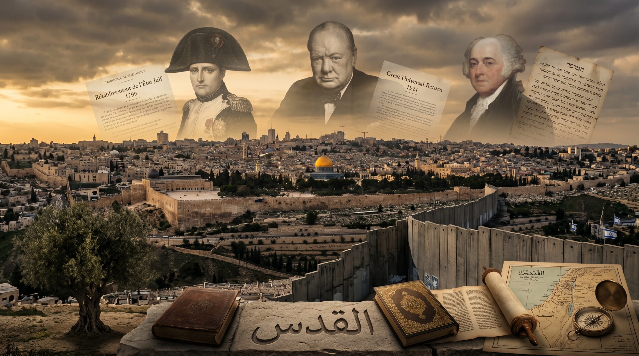 نابليون اعتبر اليهود الورثة الشرعيين لفلسطين و دعا إلى تسليم مملكة القدس لهم