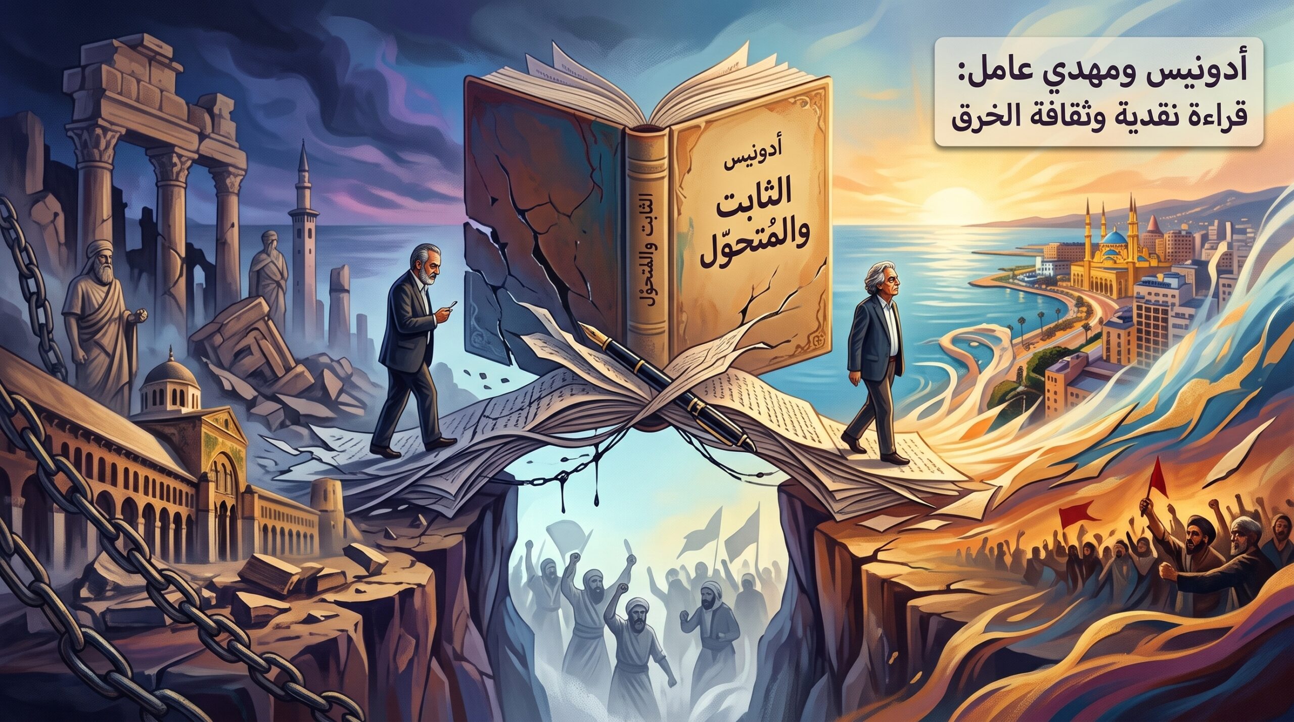 أدونيس و كتابه "الثابت و المتحول " بعيون مهدي عامل و سؤال حول ثقافة الخرق