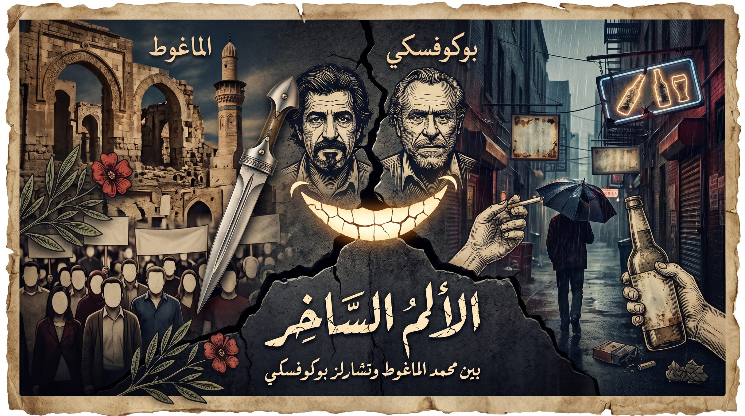 الألم الساخر بين محمد الماغوط وتشارلز بوكوفسكي 