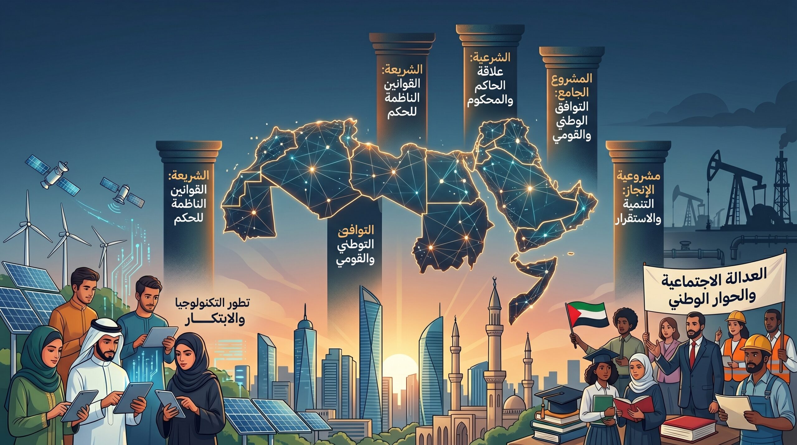 العالم العربي في القرن الحادي والعشرين: غياب الإجماع على المشروعيات الأربعة