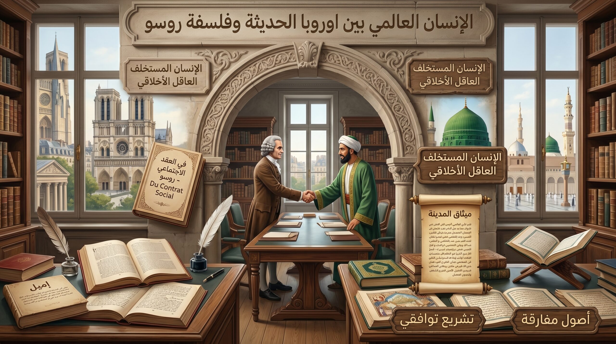 الإنسان العالمي بين أوروبا الحديثة وفلسفة روسو