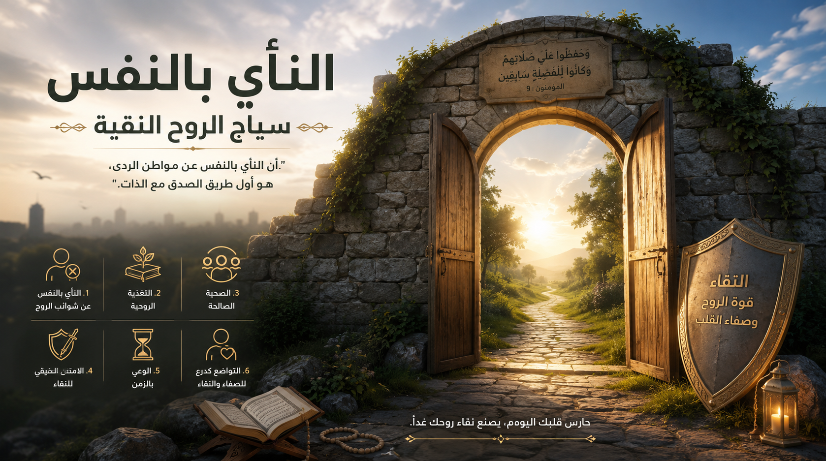 النأي بالنفس سياج الروح النقية
