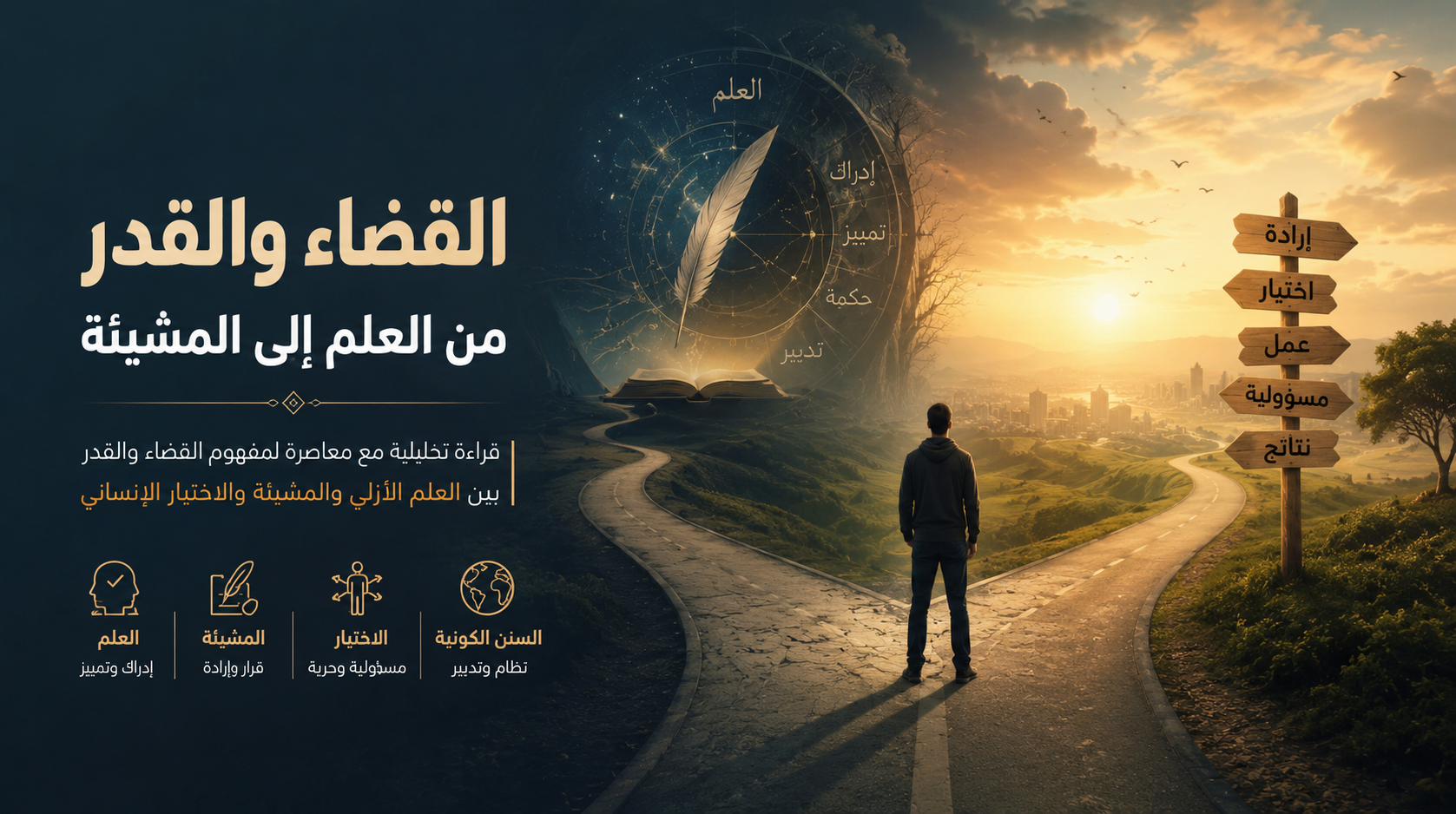 الأساس في فهم القضاء والقدر بين نظرية العلم ونظرية المشيئة