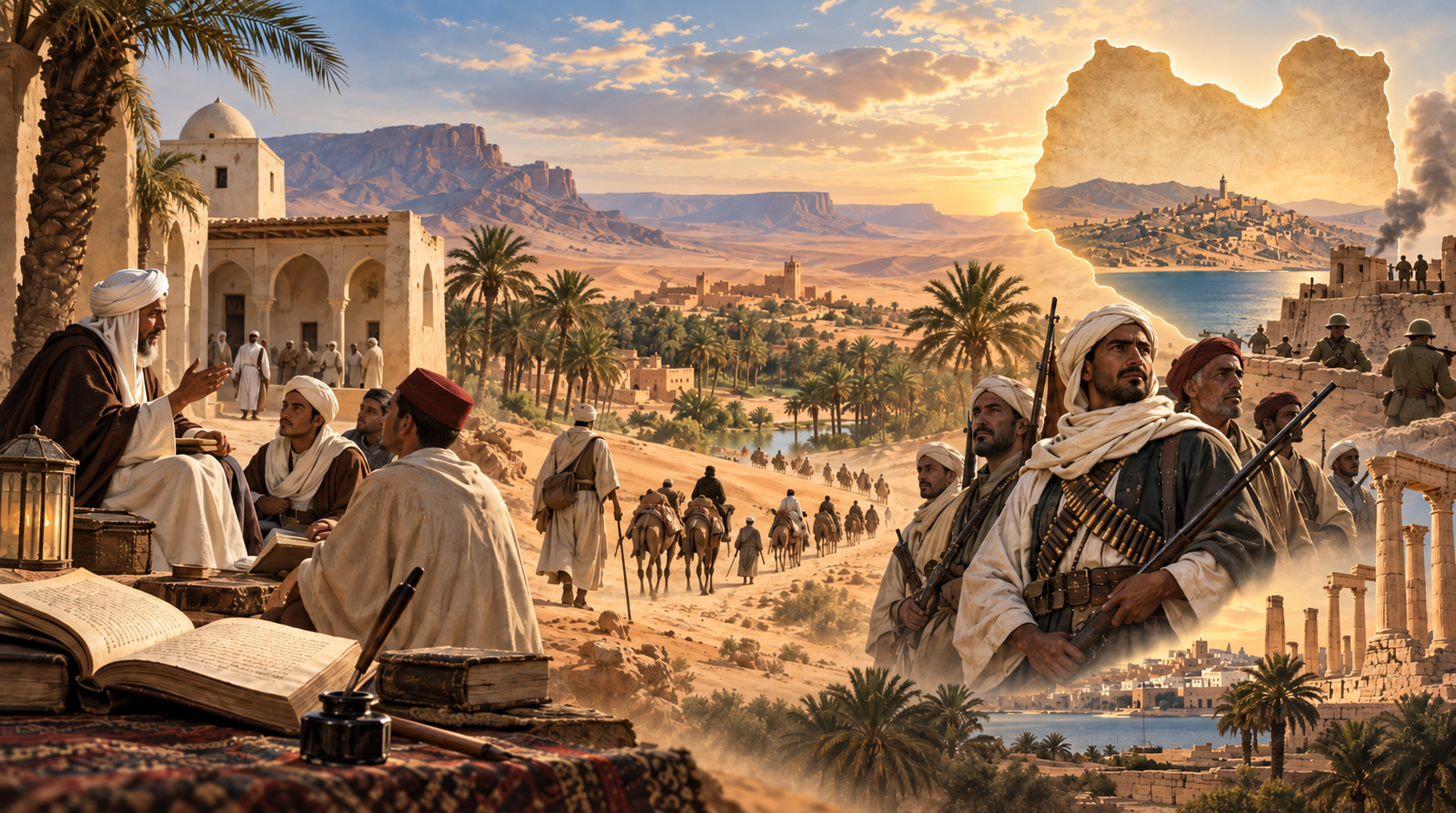 عندما سَكَنَت الدعوة السنوسية وجدان الليبيين: مِن الدعوة إلى المقاومة إلى الوِحدة
